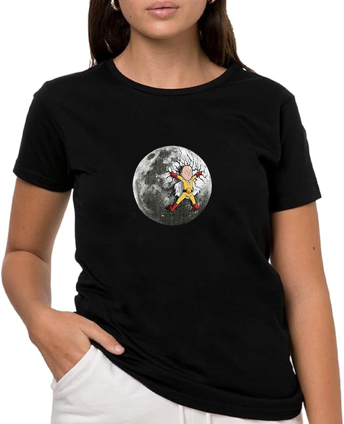 Super Hero t-shirt, Camiseta de Manga Corta, 100% Algodón, Ropa Unisex para Hombres y Mujeres en 7 Tallas, Camiseta Negra, Modelo Super Hero