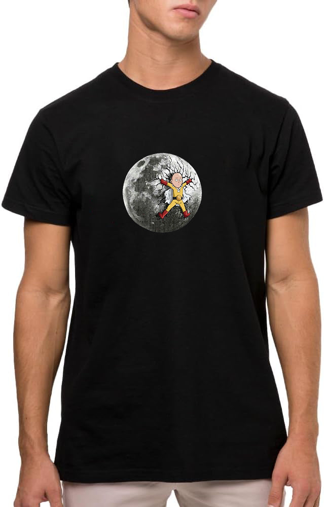 Super Hero t-shirt, Camiseta de Manga Corta, 100% Algodón, Ropa Unisex para Hombres y Mujeres en 7 Tallas, Camiseta Negra, Modelo Super Hero